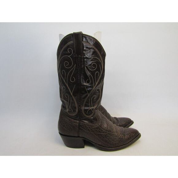 Cowtown Mens Size 9 D Brown Leather Bullhide Cowboy Western Boots main image 11